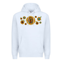 White sunflower lady of guadalupe Premium Hoodie - JahusDesignShop