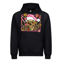 Black pink christmas skeleton Urban Hoodie - AdoDesignShop