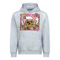 Heather Grey pink christmas skeleton Urban Hoodie - AdoDesignShop