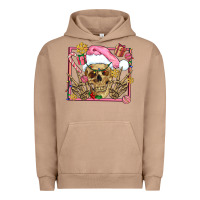 Pigment Burro pink christmas skeleton Urban Hoodie - AdoDesignShop