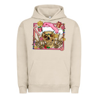 Pigment French Oak pink christmas skeleton Urban Hoodie - AdoDesignShop
