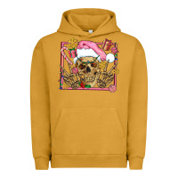 Pigment Peanut Butter pink christmas skeleton Urban Hoodie - AdoDesignShop