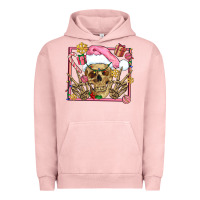 Pigment Salmon pink christmas skeleton Urban Hoodie - AdoDesignShop