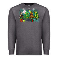 Charcoal Heather leopard with tennis Premium Sweatshirt - Zillion Design Studio