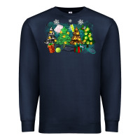 Navy leopard with tennis Premium Sweatshirt - Zillion Design Studio