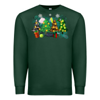 Sports Green leopard with tennis Premium Sweatshirt - Zillion Design Studio
