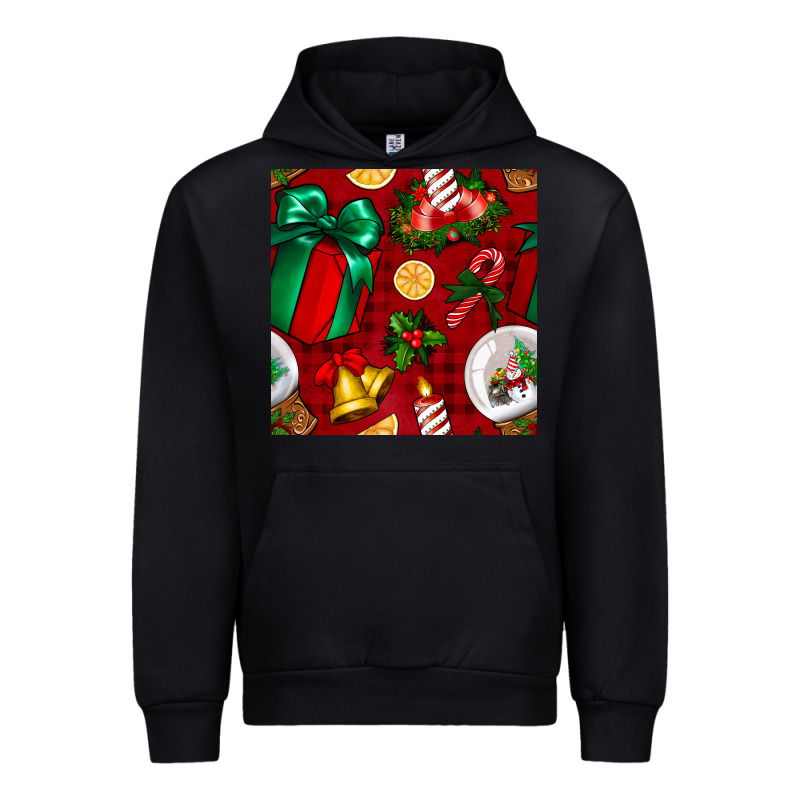 Christmas Snow Globe Seamless Pattern Urban Hoodie by BundleAndBundleShop | Teevron