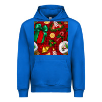Cobalt christmas snow globe seamless pattern Urban Hoodie - BundleAndBundleShop