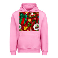 Fuchsia Pink christmas snow globe seamless pattern Urban Hoodie - BundleAndBundleShop