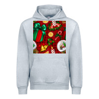 Heather Grey christmas snow globe seamless pattern Urban Hoodie - BundleAndBundleShop