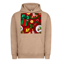 Pigment Burro christmas snow globe seamless pattern Urban Hoodie - BundleAndBundleShop