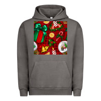 Pigment Tornado christmas snow globe seamless pattern Urban Hoodie - BundleAndBundleShop
