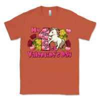 Copper My first valentine's day unicorn Classic Tee - FaDigitalArtStudio