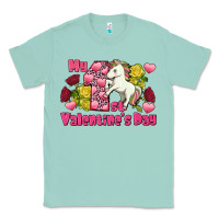 Seafoam My first valentine's day unicorn Classic Tee - FaDigitalArtStudio