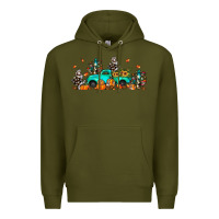 Army Green fall cactus pumpkin truck Premium Hoodie - JahusDesignShop