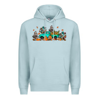 Blue Mist fall cactus pumpkin truck Premium Hoodie - JahusDesignShop