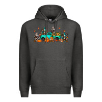 Charcoal Heather fall cactus pumpkin truck Premium Hoodie - JahusDesignShop
