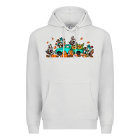 Dove Grey fall cactus pumpkin truck Premium Hoodie - JahusDesignShop