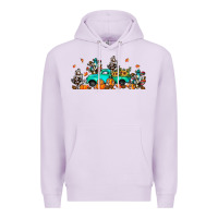 Lilac fall cactus pumpkin truck Premium Hoodie - JahusDesignShop