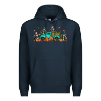 Navy fall cactus pumpkin truck Premium Hoodie - JahusDesignShop