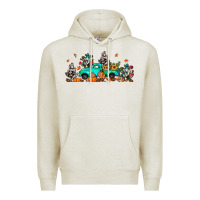 Oatmeal Heather fall cactus pumpkin truck Premium Hoodie - JahusDesignShop