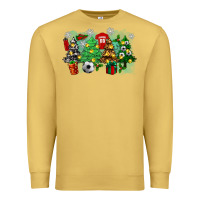 Antique Gold christmas trees with tennis Premium Sweatshirt - Zillion Design Studio