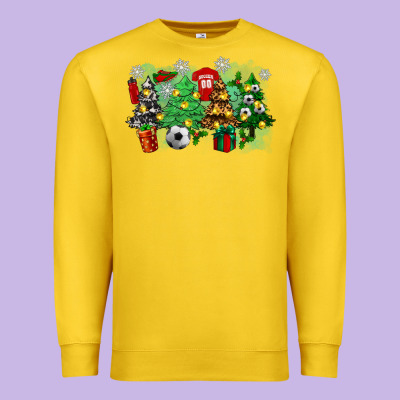 Christmas Trees With Tennis Premium Sweatshirt Designed By Zillion Design Studio