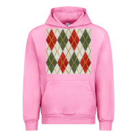 Fuchsia Pink christmas diamond plaid seamless pattern Urban Hoodie - BundleAndBundleShop