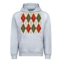 Heather Grey christmas diamond plaid seamless pattern Urban Hoodie - BundleAndBundleShop