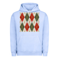 Pigment Grape Ice christmas diamond plaid seamless pattern Urban Hoodie - BundleAndBundleShop