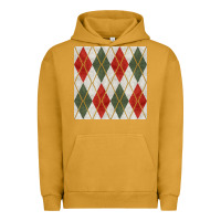 Pigment Peanut Butter christmas diamond plaid seamless pattern Urban Hoodie - BundleAndBundleShop