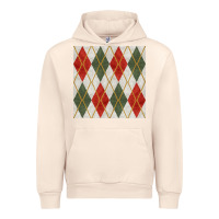 Sandshell christmas diamond plaid seamless pattern Urban Hoodie - BundleAndBundleShop