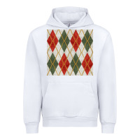 White christmas diamond plaid seamless pattern Urban Hoodie - BundleAndBundleShop