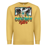 Antique Gold cowboy killer Premium Sweatshirt - texasbilliewilder