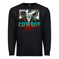 Black cowboy killer Premium Sweatshirt - texasbilliewilder