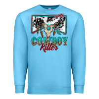 Ocean Blue cowboy killer Premium Sweatshirt - texasbilliewilder