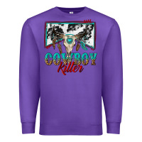 Purple cowboy killer Premium Sweatshirt - texasbilliewilder