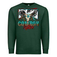 Sports Green cowboy killer Premium Sweatshirt - texasbilliewilder