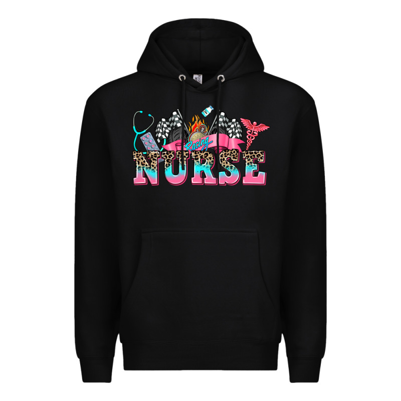 Nurse With Race And Oto Equipment Premium Hoodie by AdoDesignShop | Teevron