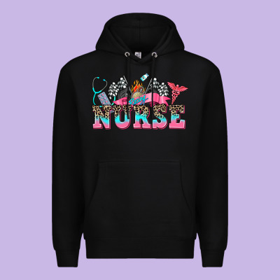 Nurse With Race And Oto Equipment Premium Hoodie Designed By Adodesignshop