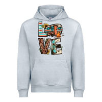 Heather Grey love camp Urban Hoodie - JahusDesignShop