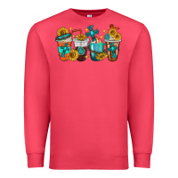 Cardinal cross coffee cups Premium Sweatshirt - texasbilliewilder