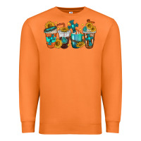 Carrot cross coffee cups Premium Sweatshirt - texasbilliewilder