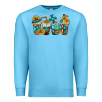 Ocean Blue cross coffee cups Premium Sweatshirt - texasbilliewilder