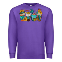 Purple cross coffee cups Premium Sweatshirt - texasbilliewilder