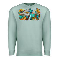 Seafoam cross coffee cups Premium Sweatshirt - texasbilliewilder