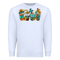 White cross coffee cups Premium Sweatshirt - texasbilliewilder