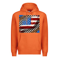 Carrot American flag and racee flag Premium Hoodie - AdoDesignShop