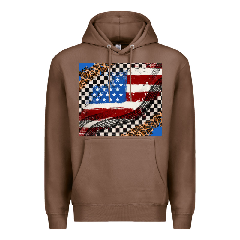 American Flag And Racee Flag Premium Hoodie by AdoDesignShop | Teevron