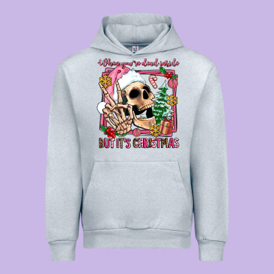 When You're Dead Inside But It's Christmas Urban Hoodie Designed By Adodesignshop